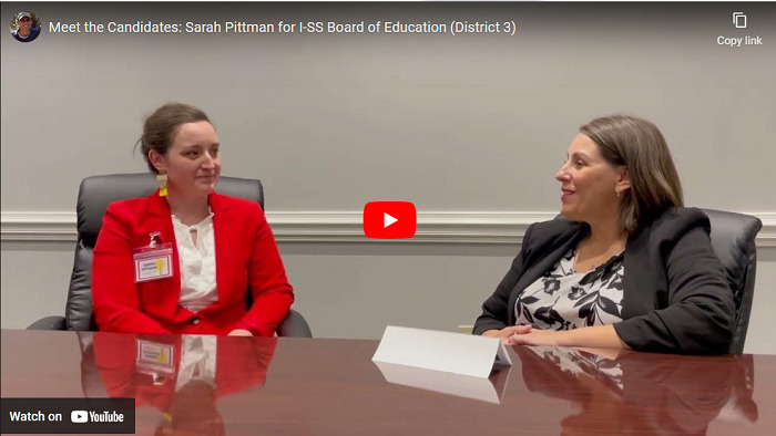 Meet The Candidates Video: Sarah Pittman For I-SS Board Of Education ...