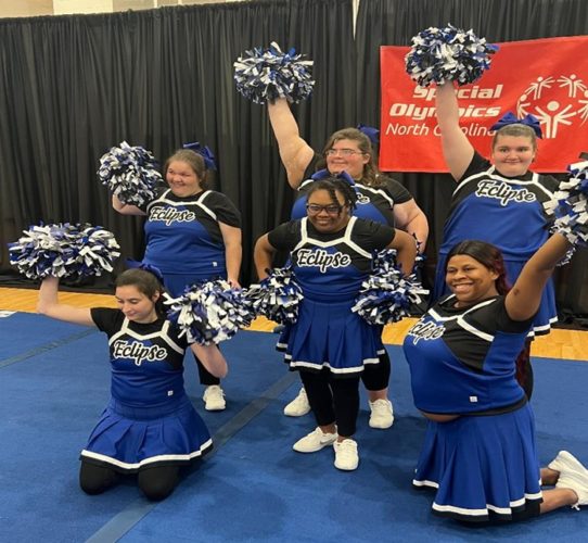 Gold Medalists Special Olympics Iredell County Cheerleading team wins