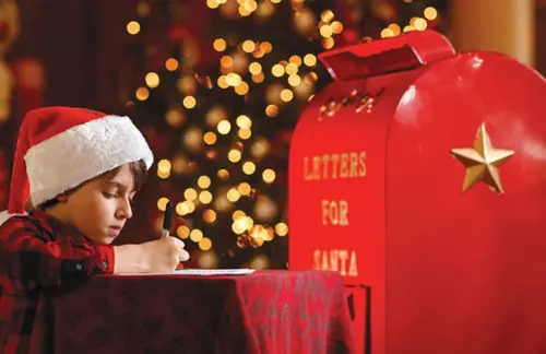 Letters to Santa are answered after they're left in a 'magical mailbox