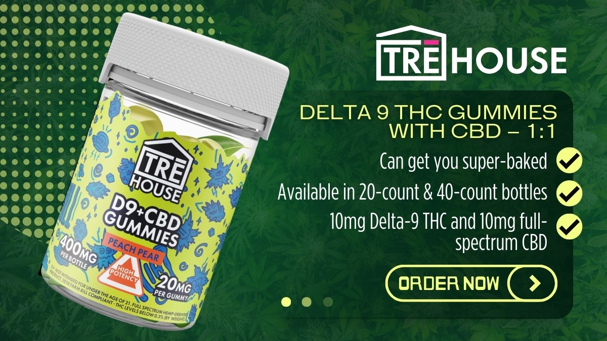 TRĒ House Delta 9 THC Gummies with CBD